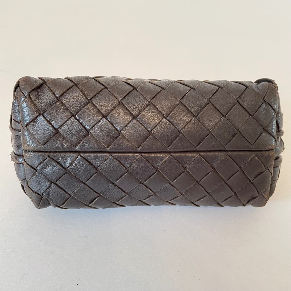 Bottega Veneta Intrecciato Brown leather small pouch cosmetic case mini bag - Picture 5 of 16
